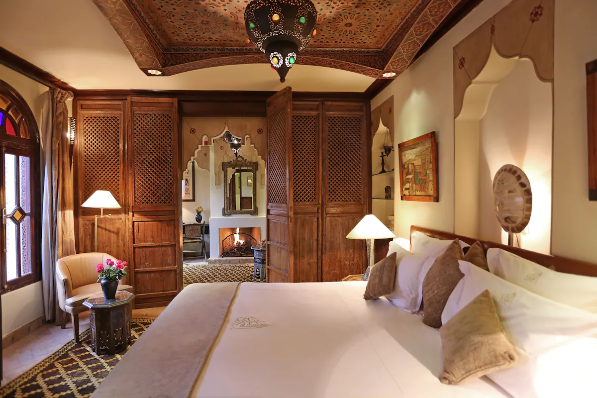 Deluxe Suite in La Maison Arabe Hotel with pillowtop beds, minibar, in-room safe, blackout drapes 