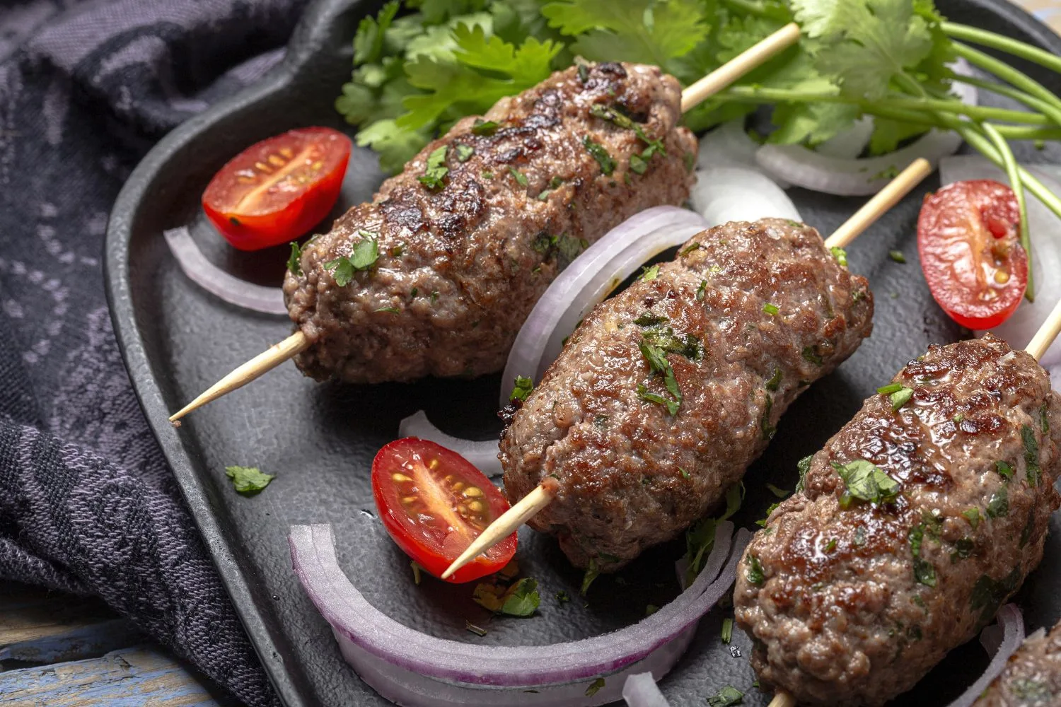 Traditional kebab of meat