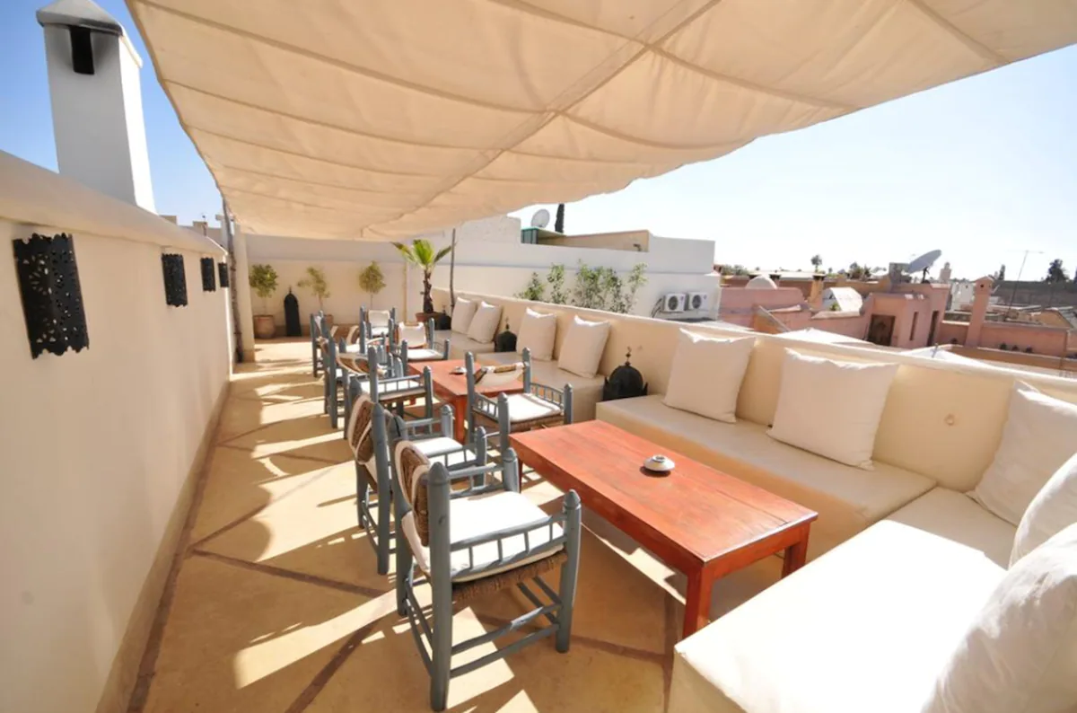 Rooftop terrace in Riad Adore