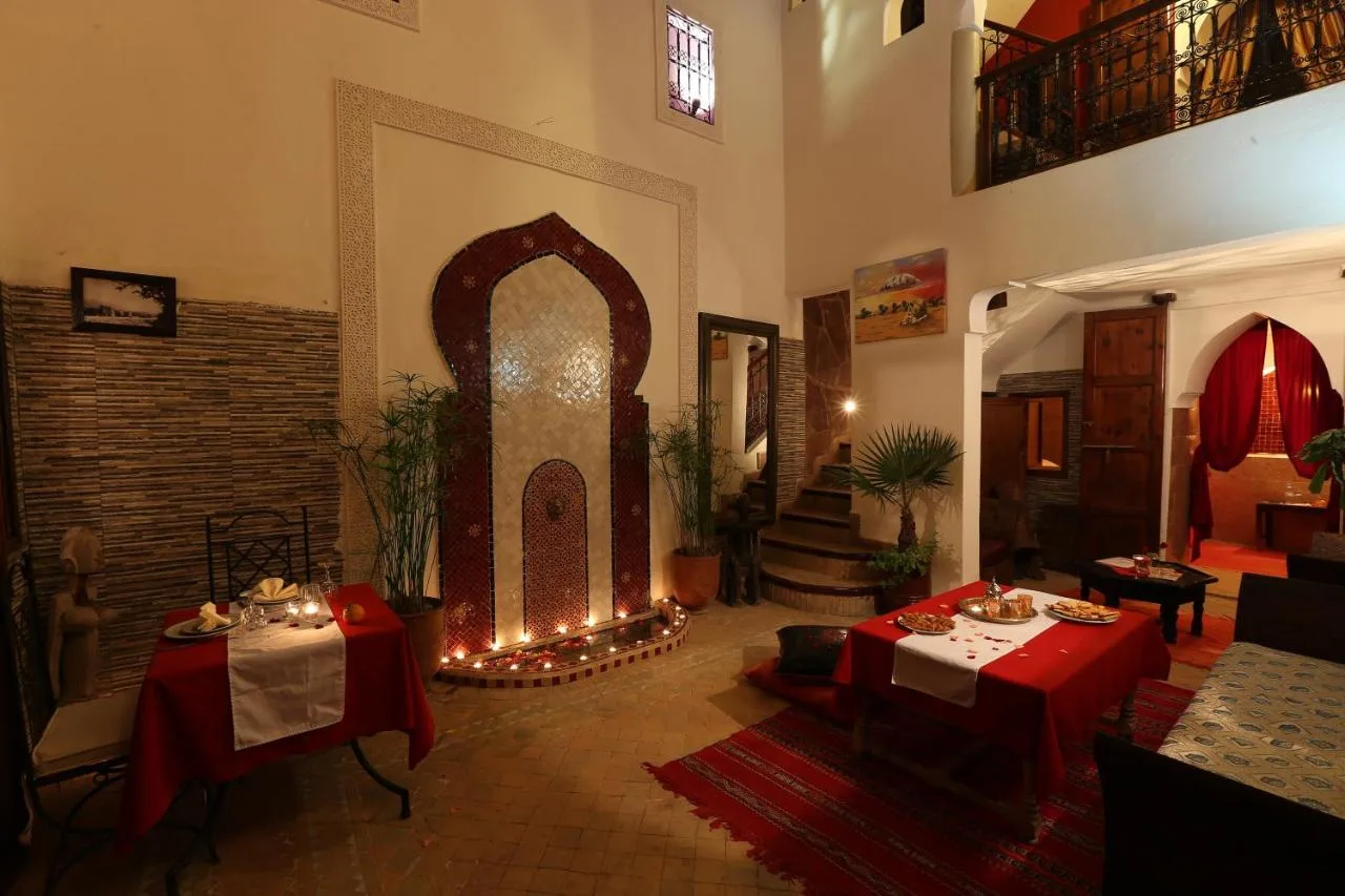 Inside the Riad Zehar in Medina, Morocco