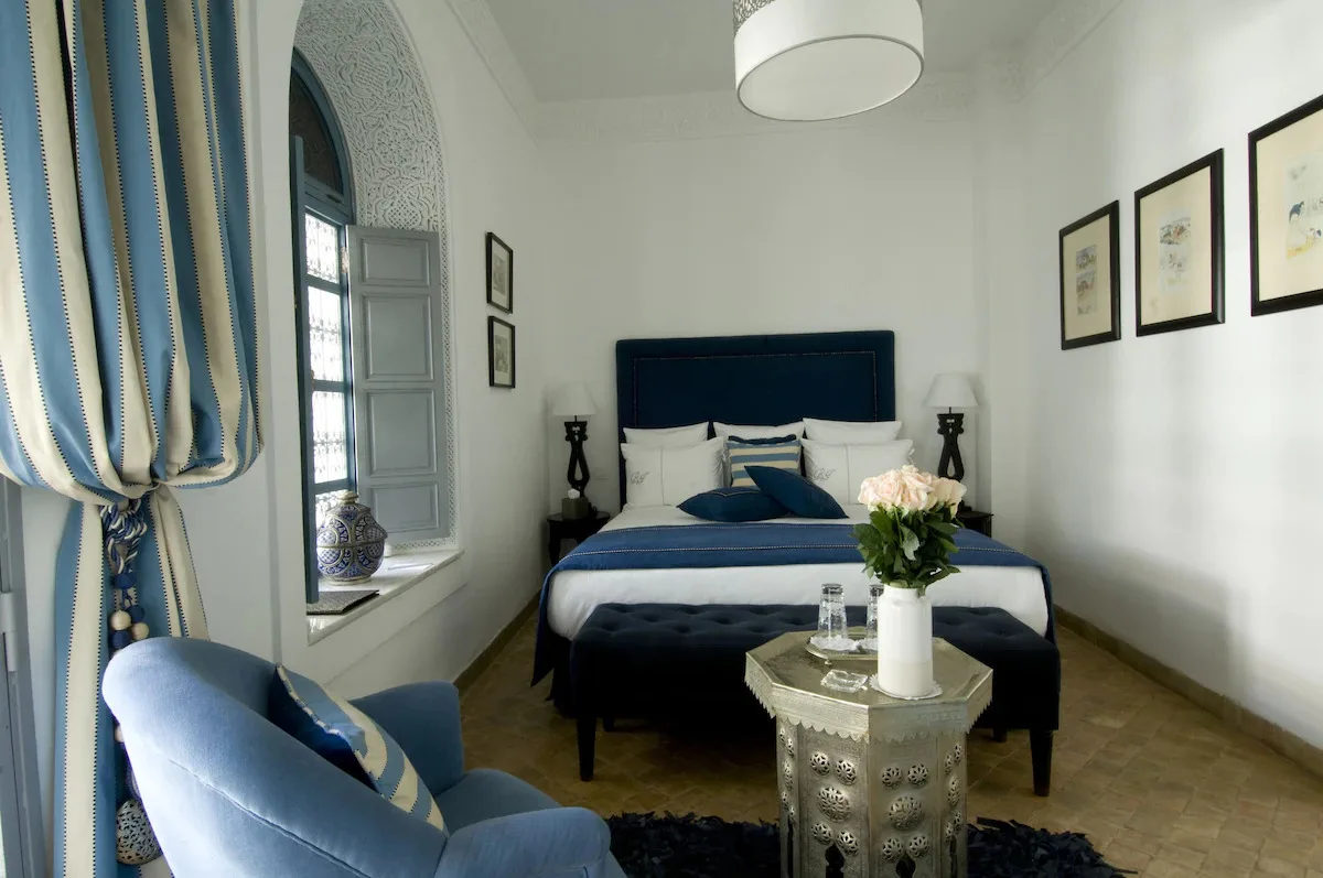 Deluxe Double Room (Ahlam) in Riad Idra with minibar, in-room safe, individually decorated, laptop workspace