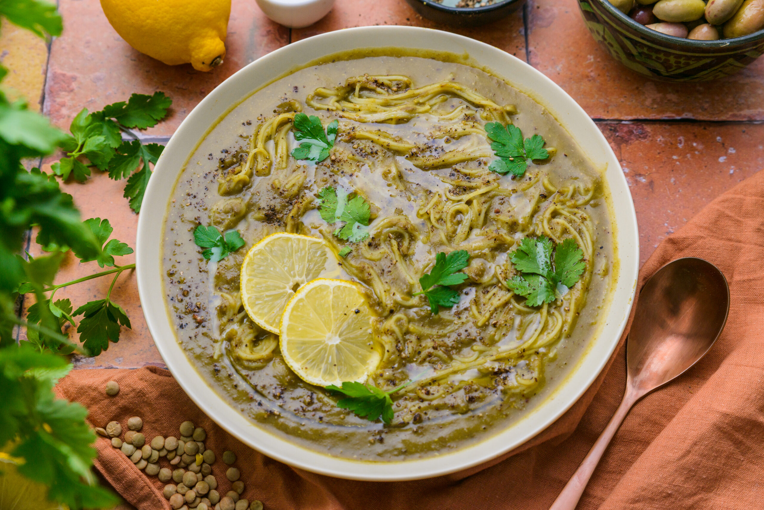 Iraqi lentil soup