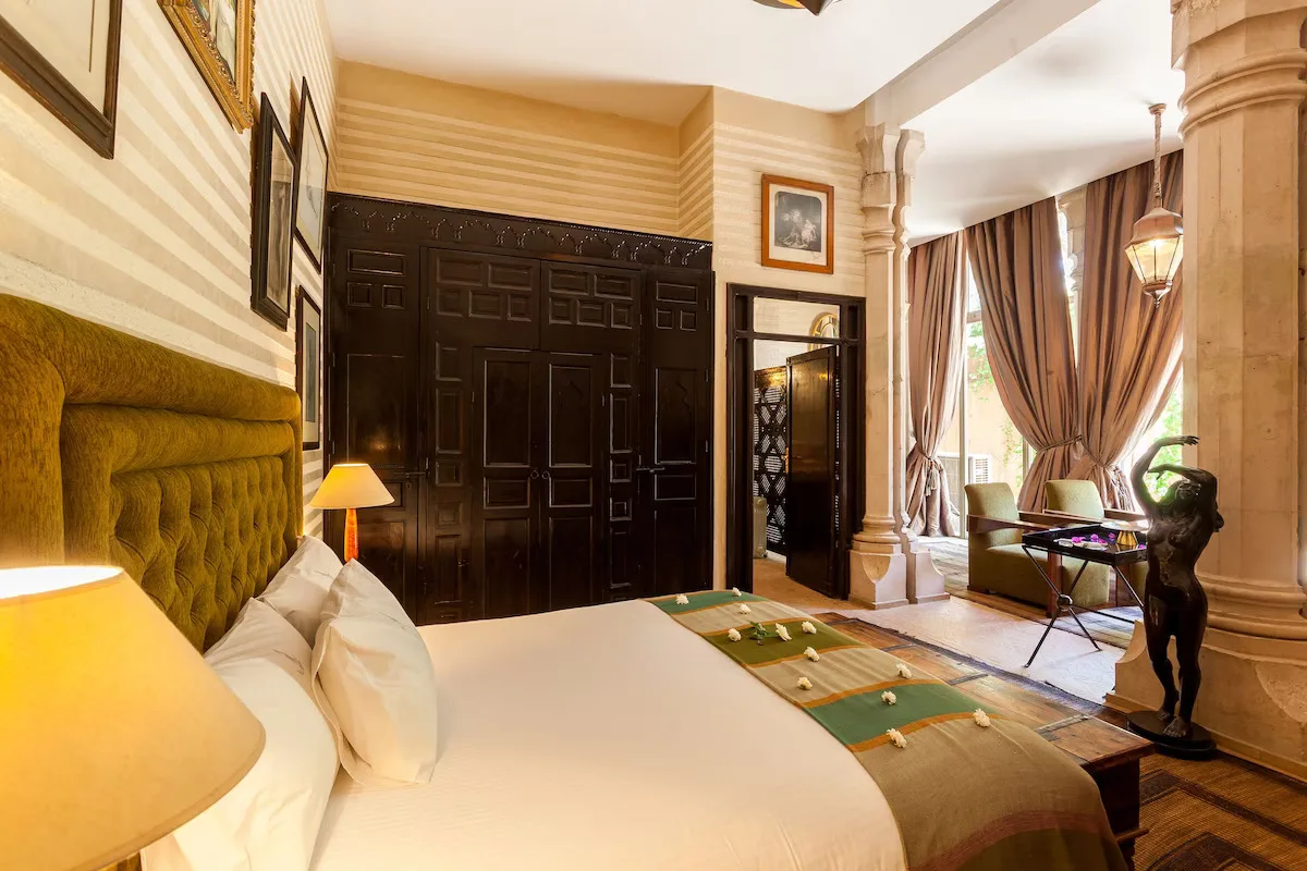 Deluxe Room at Palais Rhoul with premium bedding, minibar, in-room safe, soundproofing