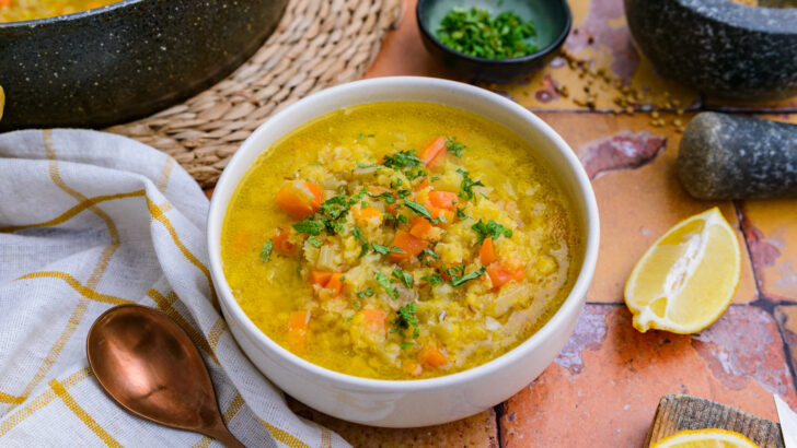 White Bowl of Syrian Lentil soup