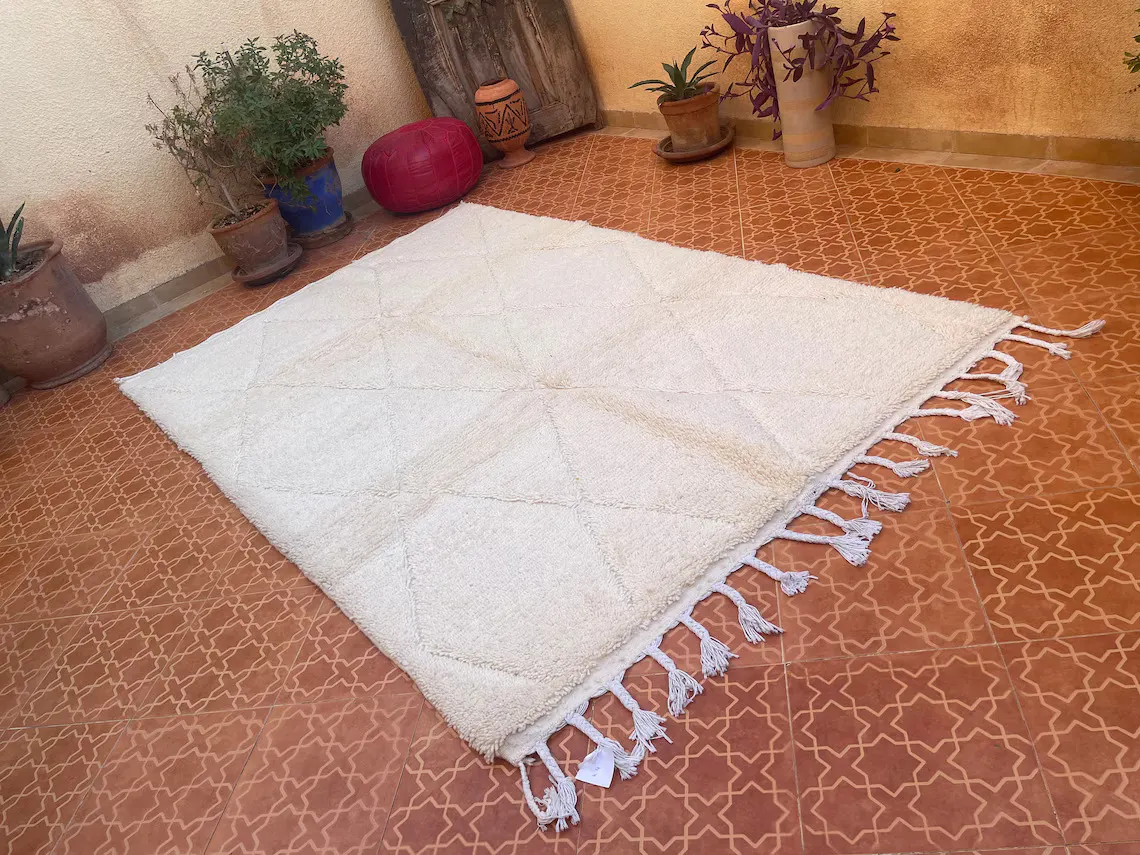 White Beni Ourain Rug