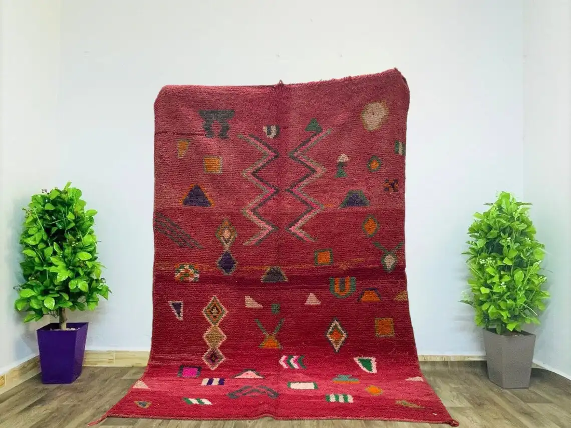 Handwoven Vintage Moroccan Rug