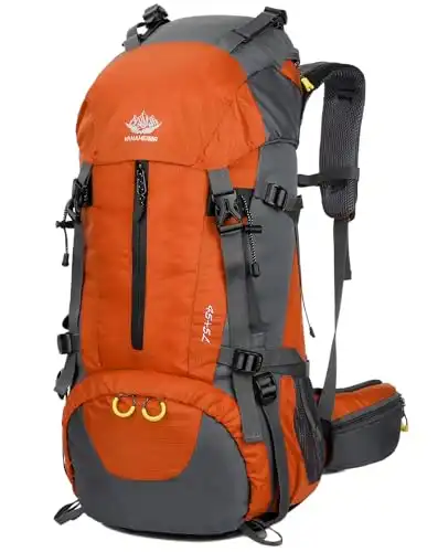 WoneNice 50L Waterproof Hiking Backpack