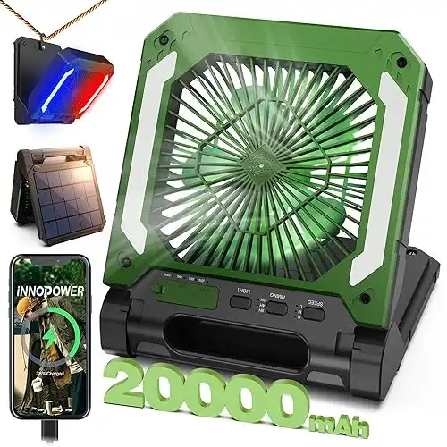 Rechargeable Solar Camping Fan