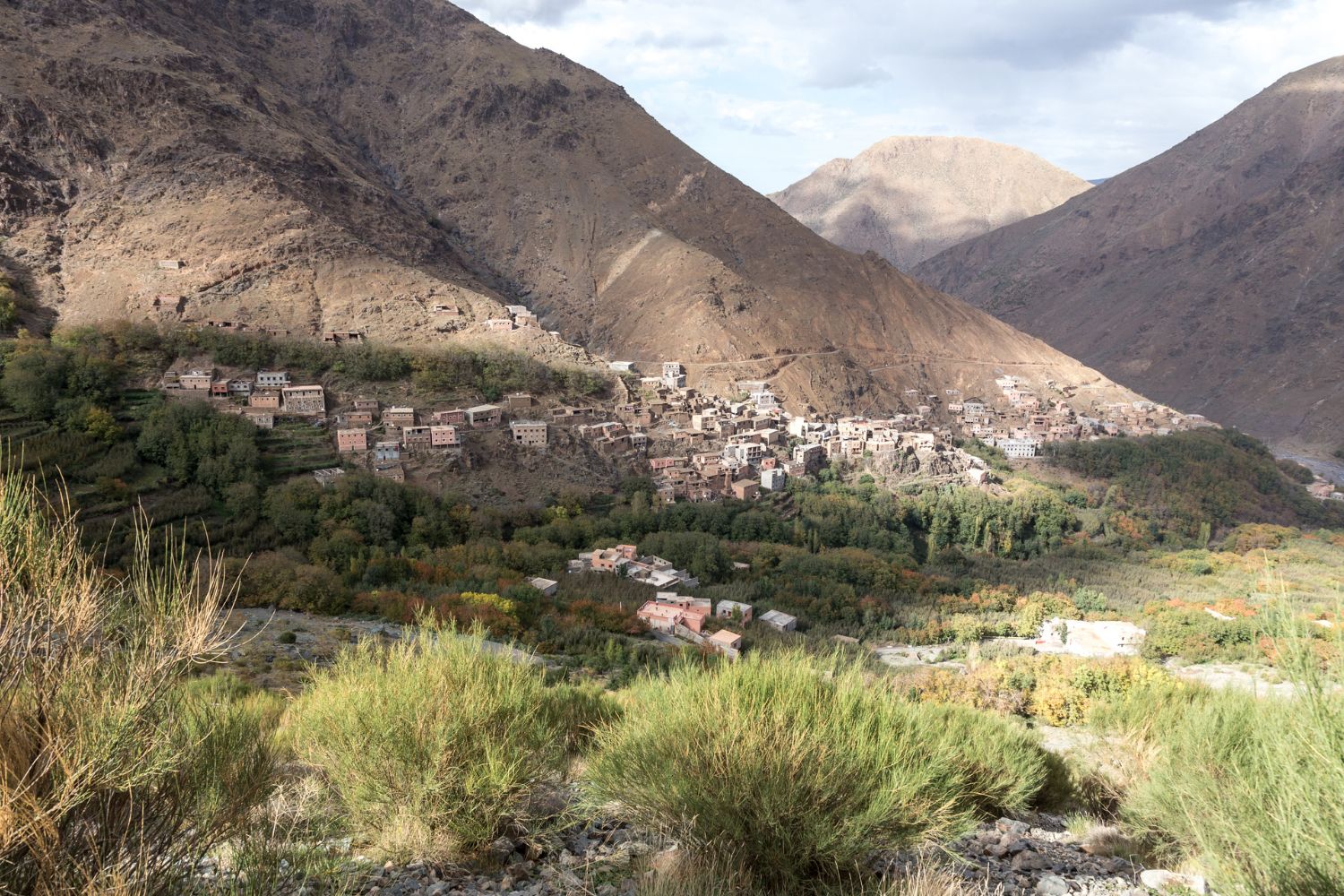 Imlil Valley in Atlas Mountains in Morocco