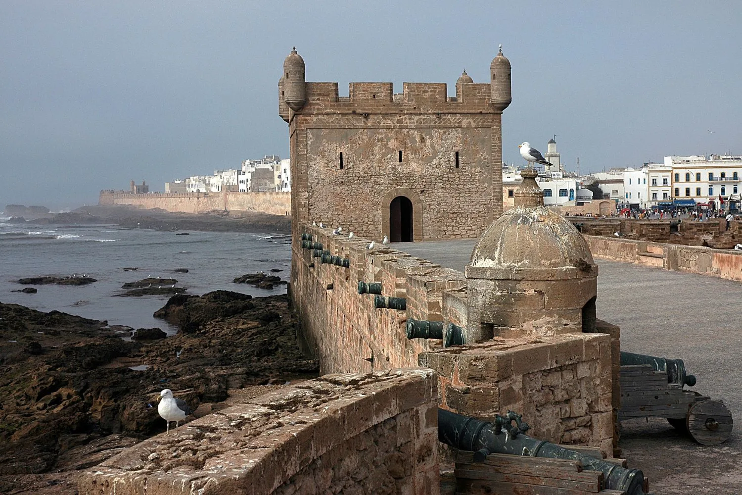 Old Portuguese architecture in Essaouira (Mogador) in Morocco