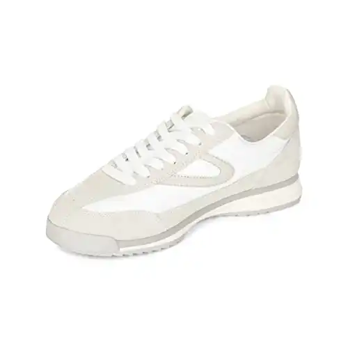 Women's White Casual Lace-Up Sneakers