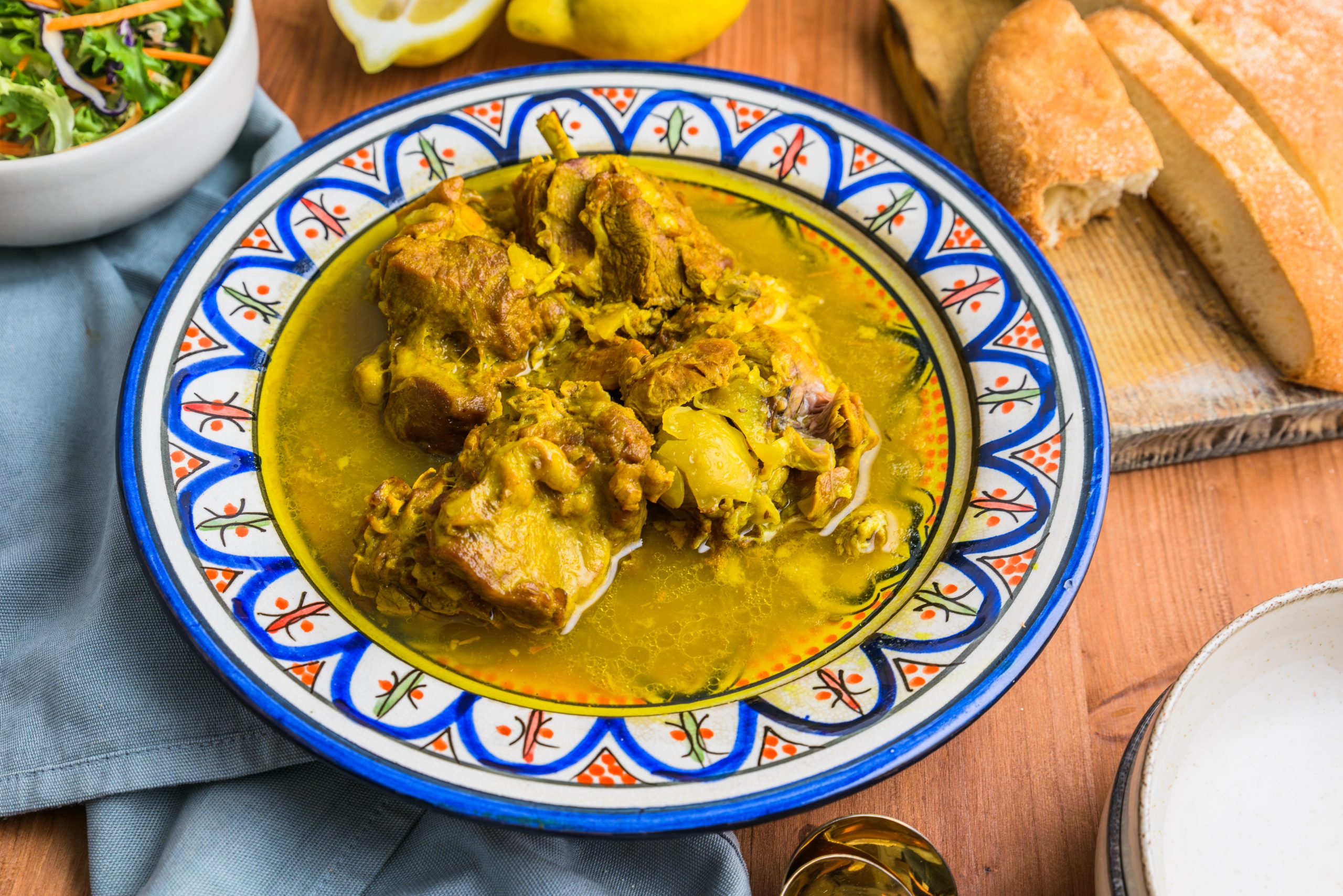 Marrakechi Tangia served in a plate