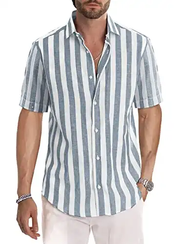 Summer Casual Short Sleeve Button-Up Shirts