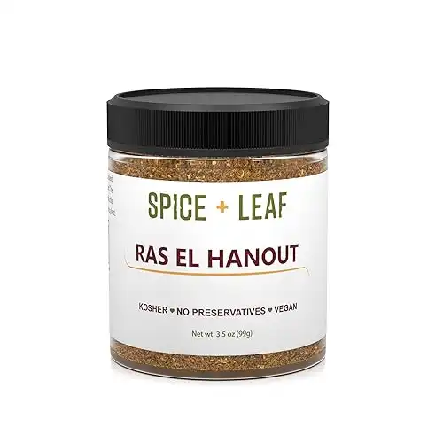 Ras El Hanout by Spice + Leaf - Premium Morrocan Spice Blend | Vegan, Kosher, Salt Free, and Preservative Free