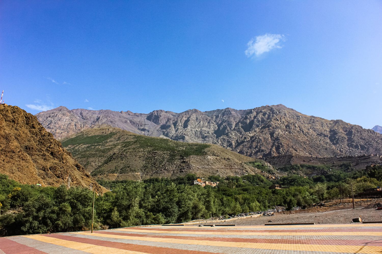 The High Atlas Mountains in Morocco, the Imlil Mountains.