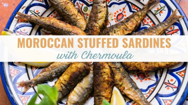 Moroccan stuffed sardines with chermoula