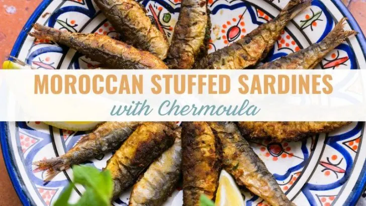 Moroccan stuffed sardines with chermoula