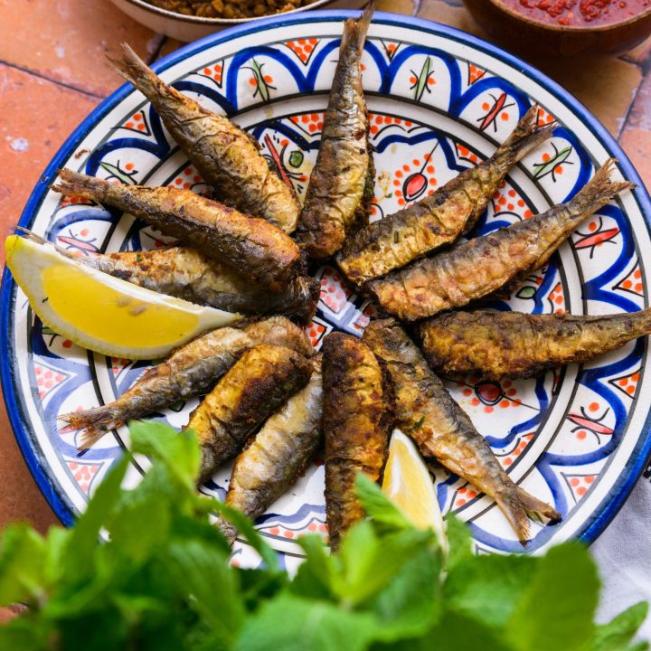 Moroccan stuffed sardines