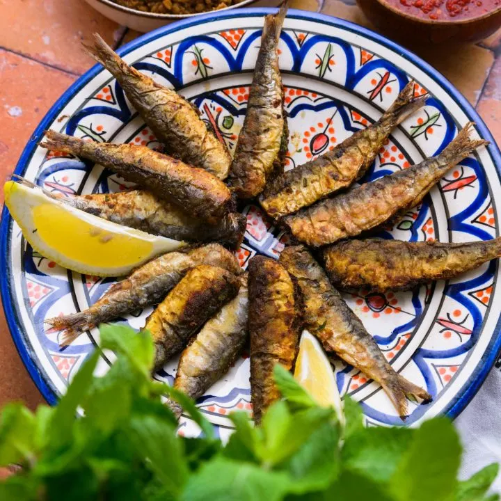 Moroccan stuffed sardines