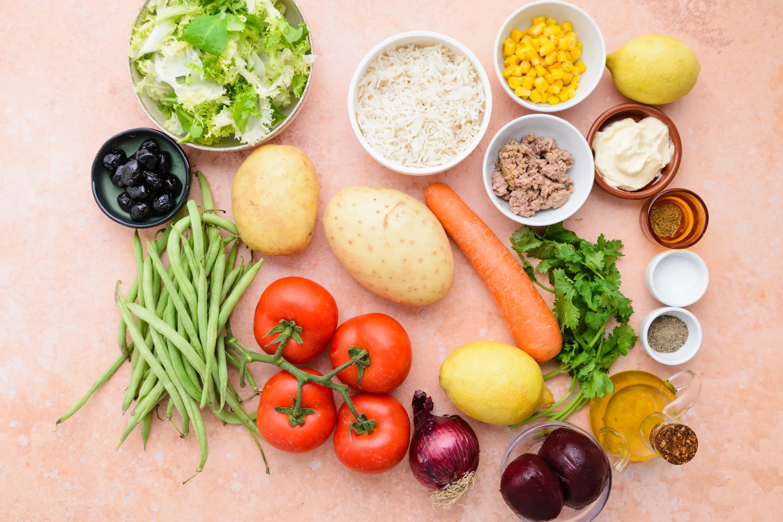 Moroccan Garden Salad ingredients