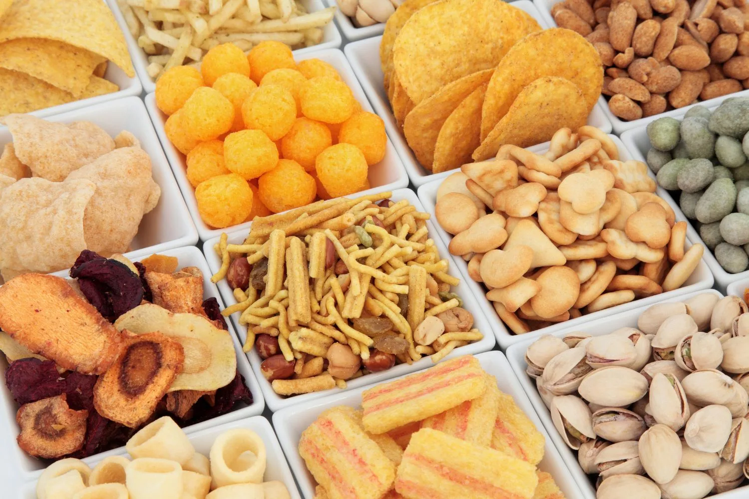 Savory selection of snack for kids and adults when traveling